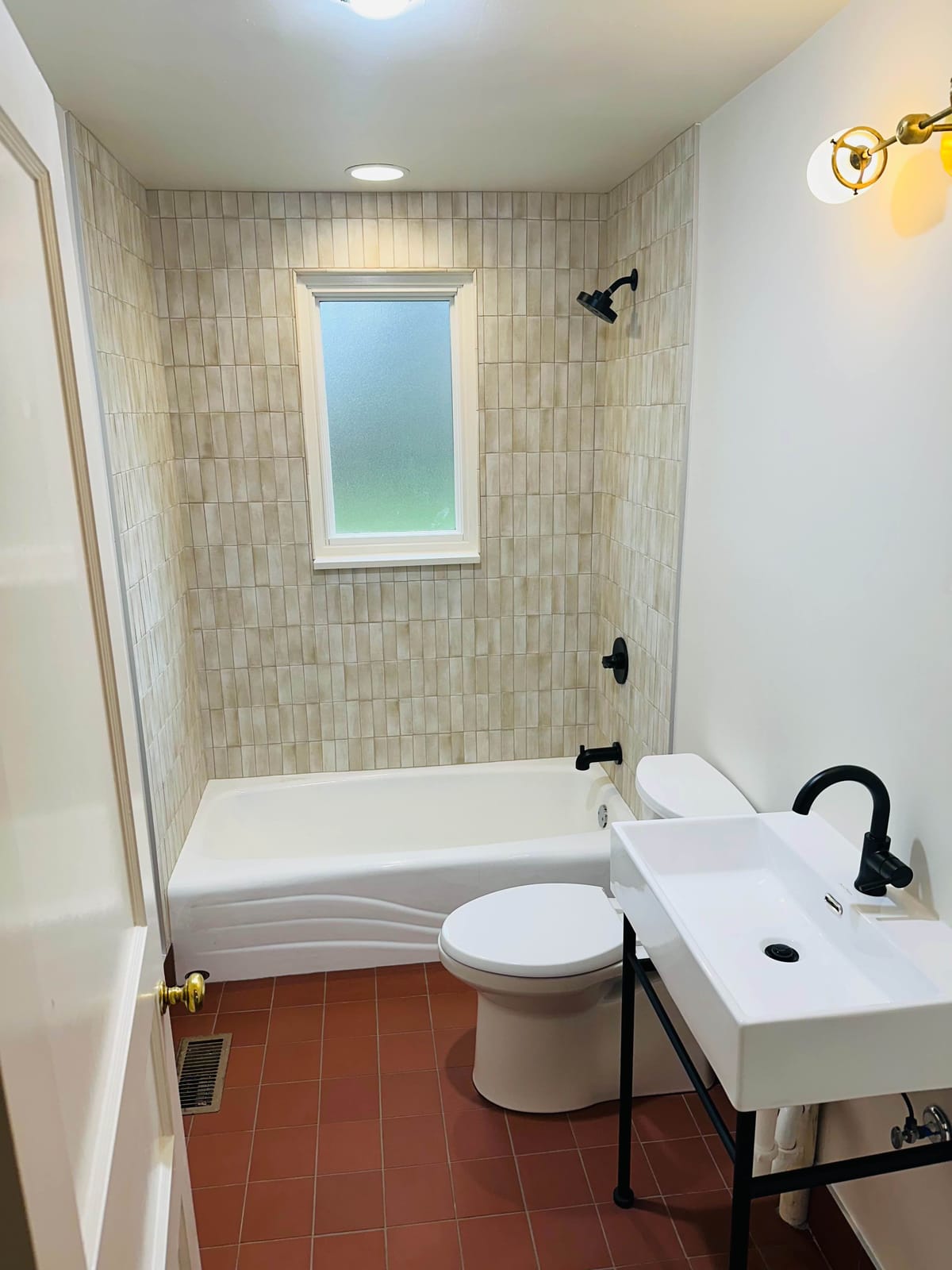 Tile installation finished result